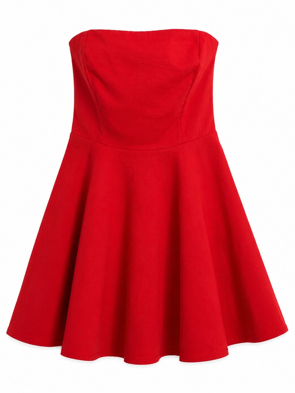 Lulus About a Twirl Red Strapless Skater Dress NWOT - S
